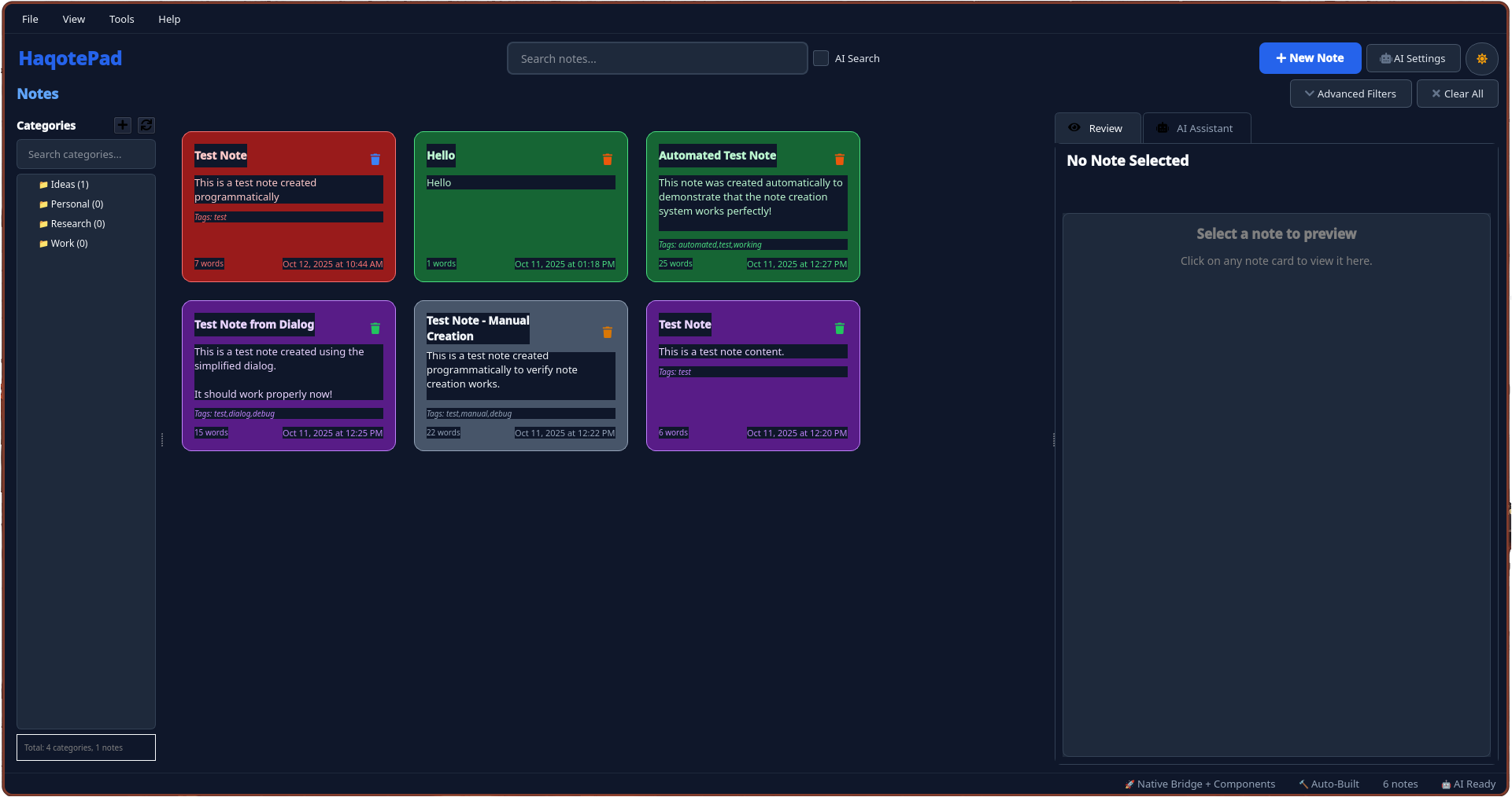 HaqotePad Dark Theme