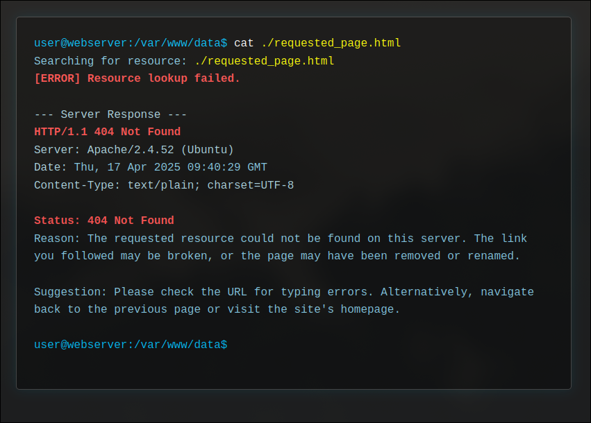 404 Not Found Preview